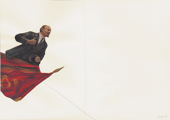 亚切斯拉夫•艾克胡诺夫、《Leniniana》（局部）、1977-1982、综合材料、尺寸可变。