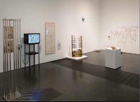 2009年 巴塞罗那现代艺术馆“沉默的无政府主义：约翰·凯奇与实验艺术”展览现场。