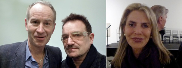 左：John McEnroe和Bono。右：Dorothy Lichtenstein。