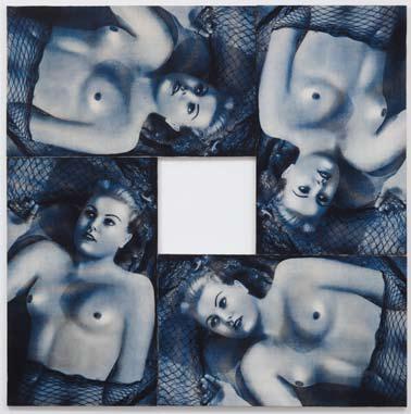 斯蒂扎克，《网1》，1982，布面丝网，161×161cm