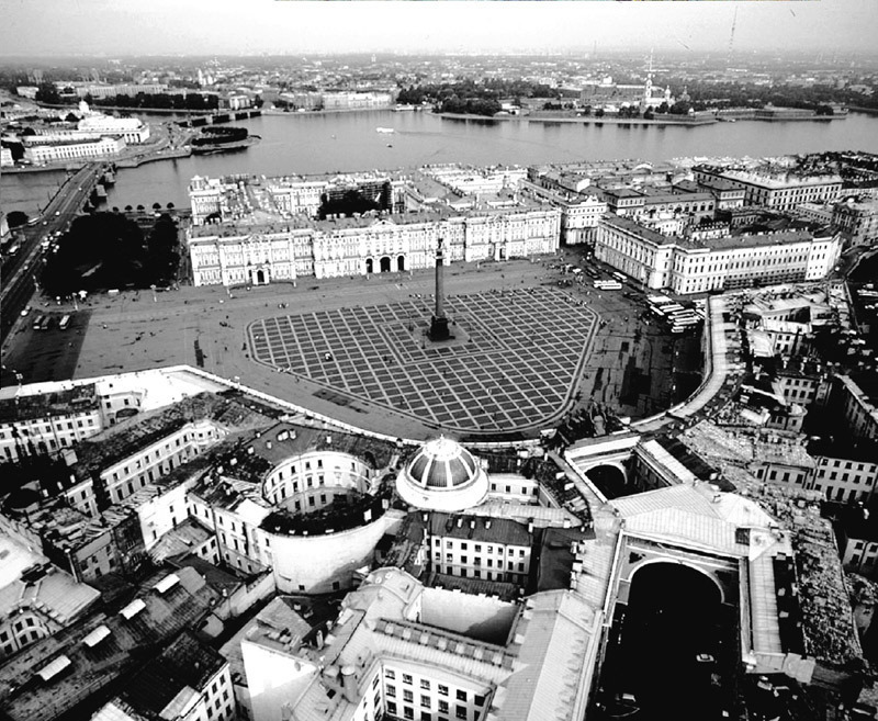 埃米塔斯博物馆鸟瞰图，圣彼得堡，2010。