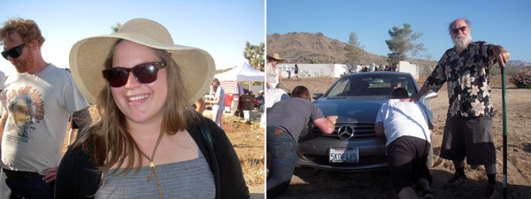 左: 交易人Erica Redling； 右: 艺术家Paul McCarthy