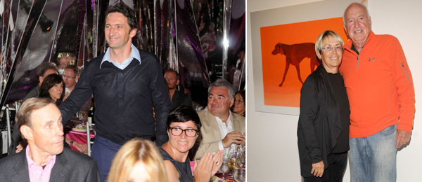 左：艺术家Xavier Veilhan; 右：收藏家Mera和Don Rubell
