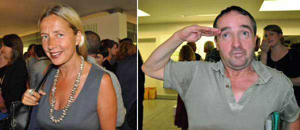 左： 白教堂画廊总监／伦敦市政厅文化战略小组主席Iwona Blazwick； 右：第四基座项目粉丝John Loughrey