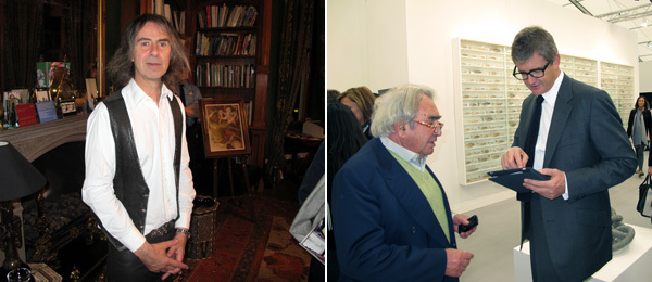 左：收藏家Ivor Braka，右：画商Jay Jopling(右）。
