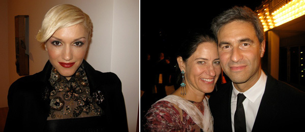 左: Gwen Stefani； 右: Katharine Ross与洛杉矶县博物馆馆长 Michael Govan。