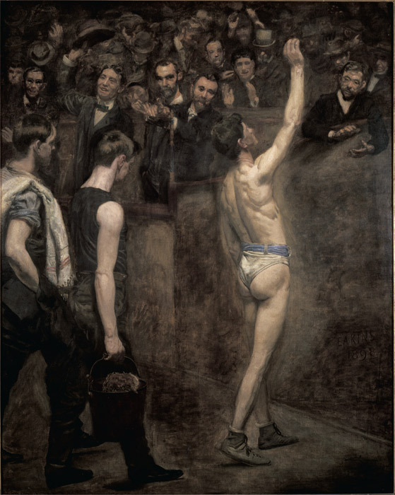 托马斯·伊肯斯, 《Salutat》, 1898, 127 x 101.6cm, 布面油画。
