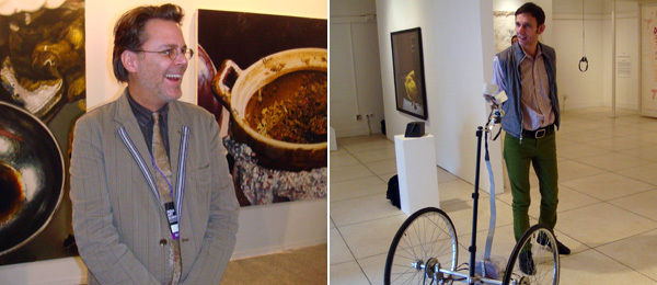 左: Nature Morte的艺术品商Peter Nagy；右：艺术品商Thomas Erben。
