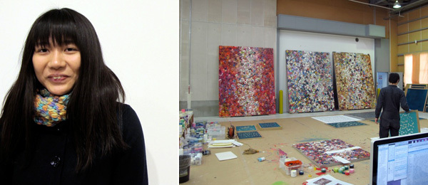 左：艺术家OB; 右：村上隆工作室。
