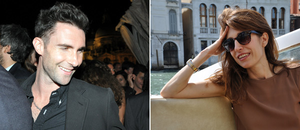 左: Maroon 5的Adam Levine；右: 策展人Caroline Corbetta。