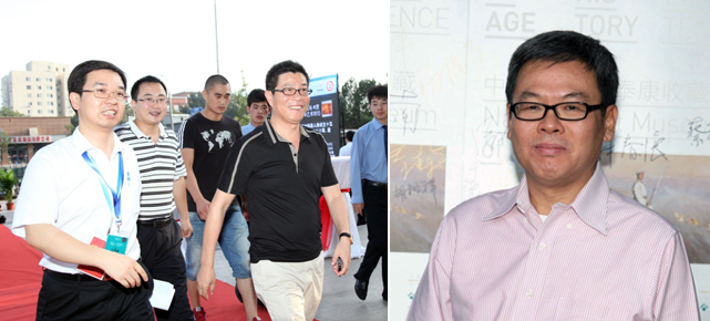 左：华谊兄弟传媒股份有限公司董事长王中军先生；右：印尼收藏家余德耀先生。