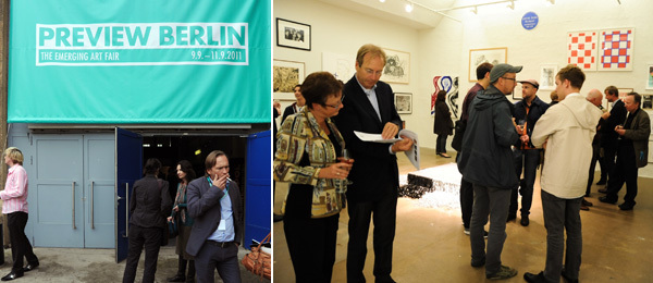 左：柏林外观；右：在Aurel  Scheibler的展览上。