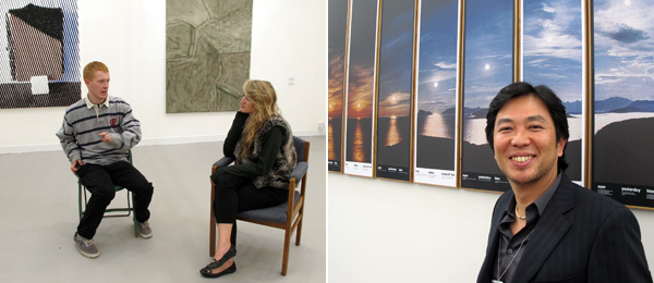 左: Andrew Kreps 画廊里的Darren Bader作品； 右: Vermelho的Akio Aoki。
