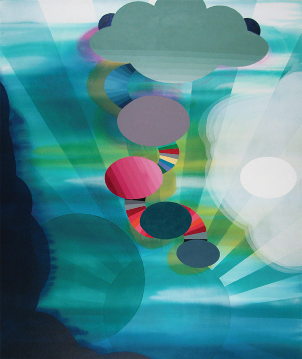 史蒂芬•穆勒, 《Jacinto》, 2010, 布面丙烯, 152.4 x 127cm。