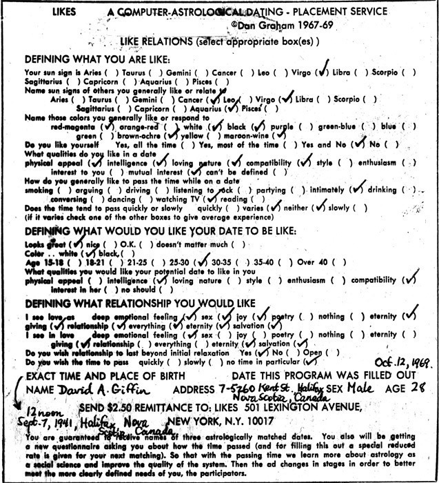 丹·格拉海姆 《喜欢》1967–69, 打印材料 尺寸可变。