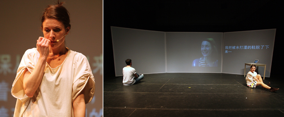 凯伦·赛特，《演绎·真实·戏剧》，2012年3月在上海，可当代艺术中心。 