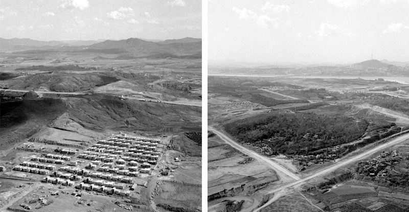 “News From Nowhere”项目中的资料图片：首尔的Yong-dong地区, 1972, 收藏于韩国国家档案馆。
