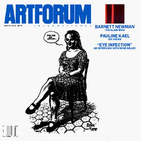 封面: 罗伯特·克鲁伯（R. Crumb）, 《埃里卡》, 1993, 纸上墨水, 11 1/4 x 8 1/4寸。 小图: 巴尼特·纽曼（Barnett Newman）, 《亚当》 (局部), 1951–52, 布面油画, 95 5/8 x 79 5/8寸。
