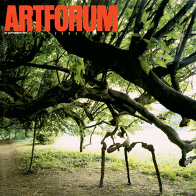 封面：吉塞普·佩诺内（Giuseppe Penone），《巨大的蔬菜造型》，1985年，青铜，树，石头，铜。作品来自展览“舞会”。作品由三部分组成；此处展示的是由青铜制作的作品。