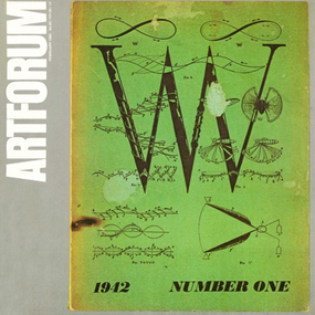 《VVV》封面，一号，1942年六月，马克思•厄内斯特（Max Ernst）所做。