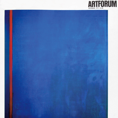 Barnett Newman, L'Errance, o/c, 86“ x 77”, 1953. (Collection: Mr. and Mrs. Robert C. Scull.)