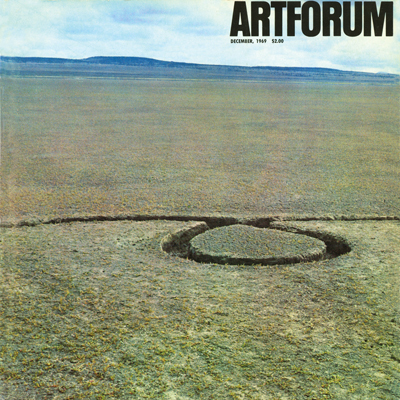 Michael Heizer, Isolated Mass/Circumflex, Massacre. Dry Lake, Nevada. 120x12', September, 1968. (Color courtesy Dwan Gallery.)