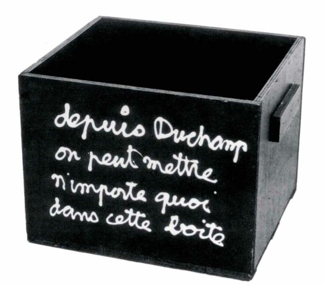 本（本杰明・沃提尔），《黑盒子》 ，1962，木头、丙烯颜料，尺寸未知.