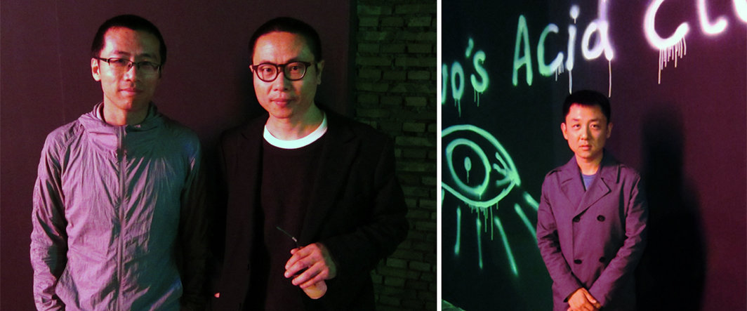 左：建筑师臧峰与时装设计师张达；右：星空间总经理房方.