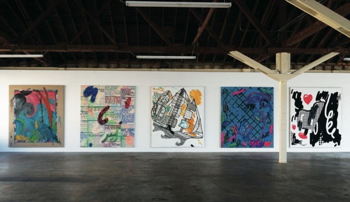 “劳拉·欧文斯的12幅画”，洛杉矶，S.Mission rd.，356。摄影：Joshua White。