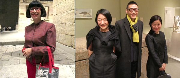 左： 纽约大学艺术史和博物馆学系副教授Miriam Basilio；右：《Jing Daily》联合出版人胡宇君，艺术家汪建伟和UCCA策展人蔡秉桥.