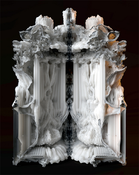 Michael Hansmeyer和Benjamin Dillenburger, 《数码怪石窟》，2013。透视图。