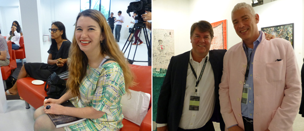 左：Frans Hals博物馆馆长Ann de Meester；右：艺术经纪人Ben Brown 和Andreas Hecker.