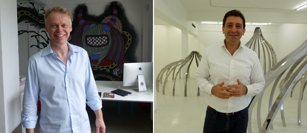 左：艺术经纪人Michael Janssen；右：艺术经纪人Can Yavuz.