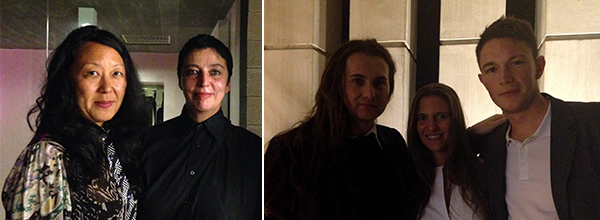 左：策展人Eungie Joo和苏黎世美术馆馆长Beatrix Ruf；右：Fiorucci艺术信托基金总监Milovan Farronato和画商 Pilar Corrias.
