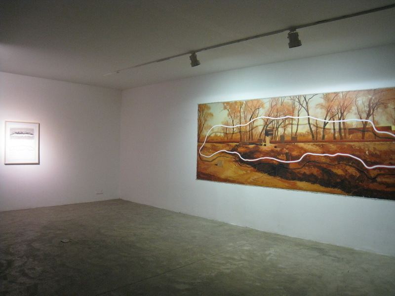 “一次”展览现场，张慧部分，2014.