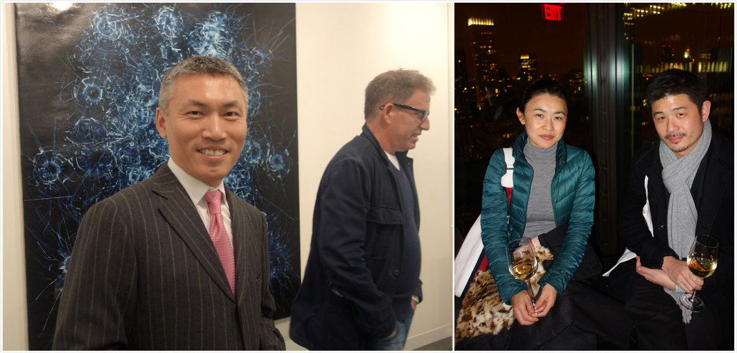 左：前波画廊的茅为清；右：艺术家马文与M+ 设计策展人陈伯康.