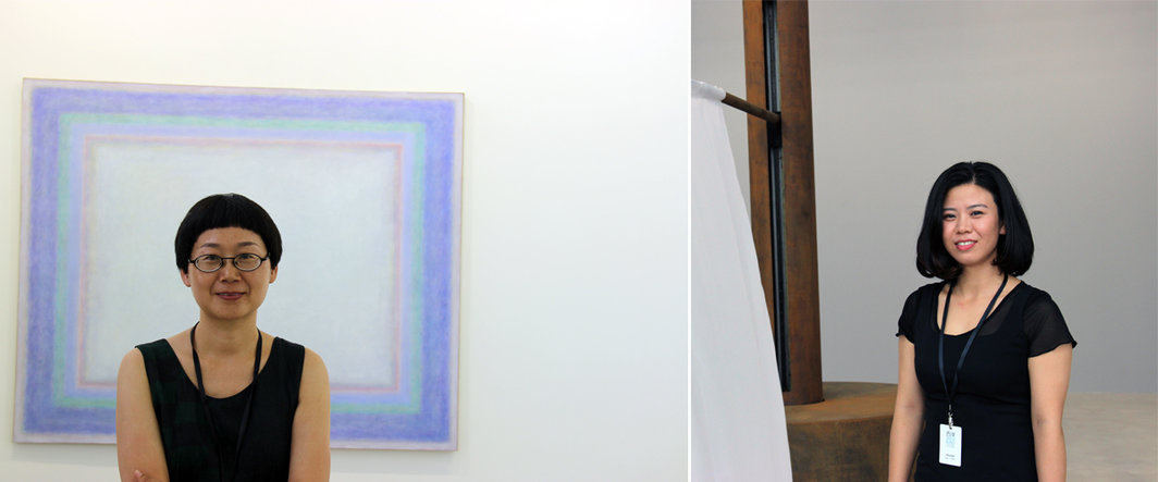 左：魔金石空间的潘宝会；右：博而励画廊的Tiffany