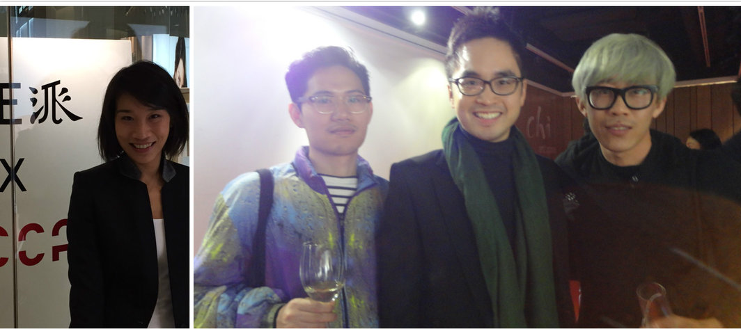 左：“派”首席执行官Dee Poon；右：艺术家陈维，K11艺术基金会主席郑志刚和艺术家程然.