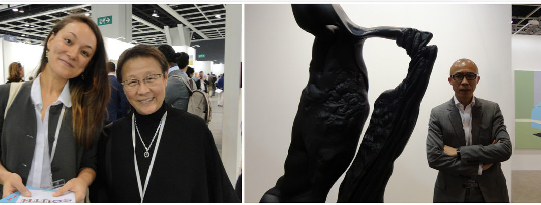 左：作家及编辑白慧怡和奥沙画廊的林茵，右：长征空间的卢杰.