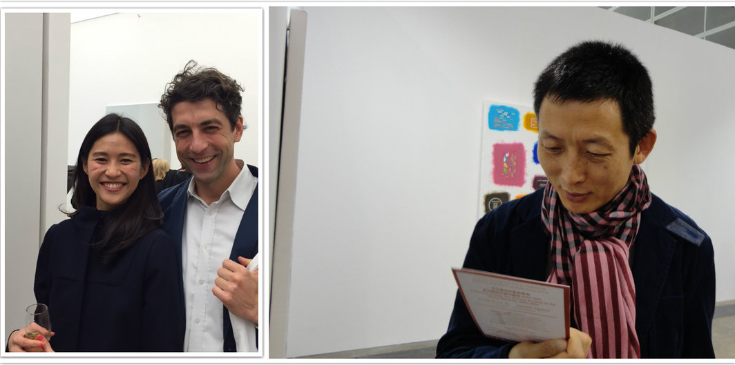 左：上海Bank空间的Mathieu Borysevicz及友人；右：维他命空间创始人/诗人胡昉.