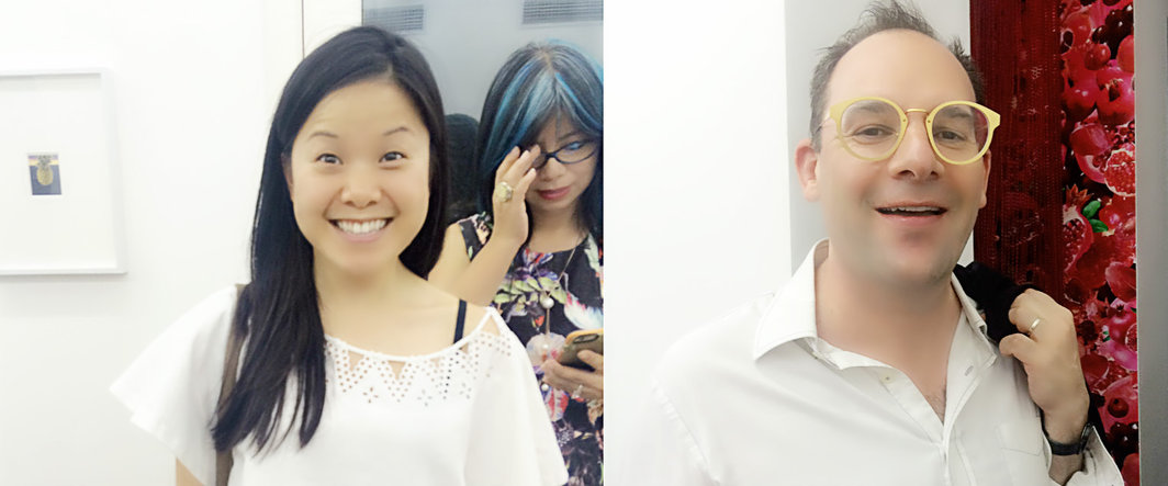 左：Gladstone画廊策展人蔡秉桥；右：香港警察署艺术中心总监Tobias Berger。