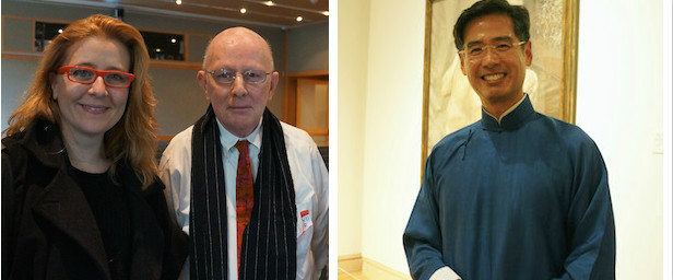 左：鹿特丹Witte de With当代艺术中心主任、策展人Defne Ayas与《纽约时报》艺术评论家Holland Cotter；右：艺术家李明维.