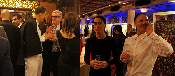 左：艺术家安东尼•葛姆雷和M+馆长Lars Nittve；右：艺术家吴曾和Boychild. （摄影：Li Meng de Bakker）