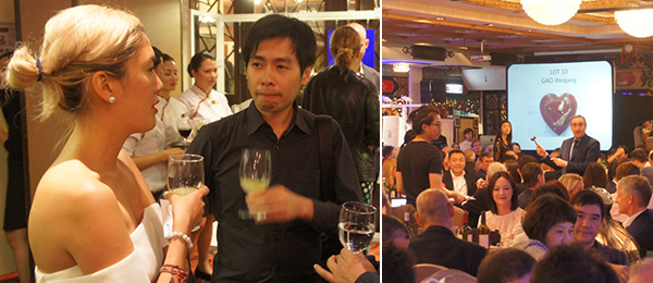 左：亚洲艺术文献库的黄子欣和艺术家Kingsley Ng；右；佳士得的Francois Curiel.（摄影：Li Meng de Bakker）