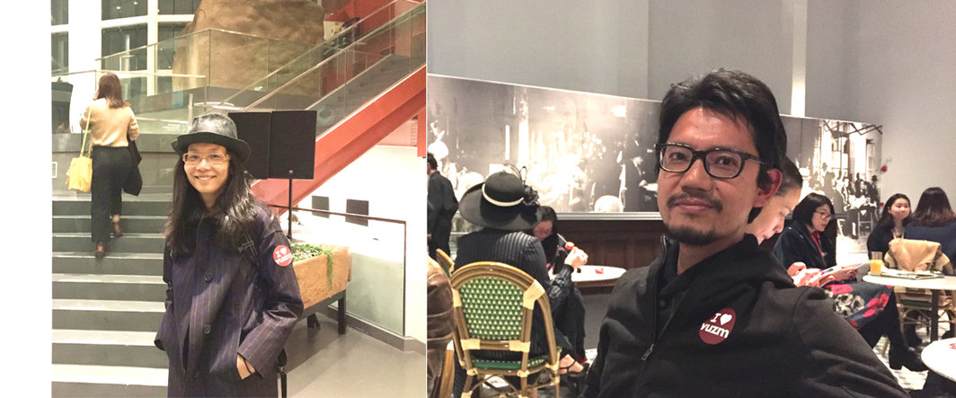 左：江南布衣集团创始人李琳；右：艺术家陈彧君.