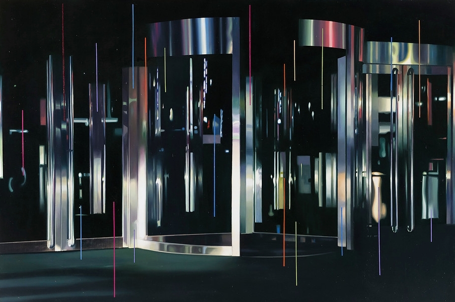 陈文波，《入口》，2015，布面油画，300 x 200cm.