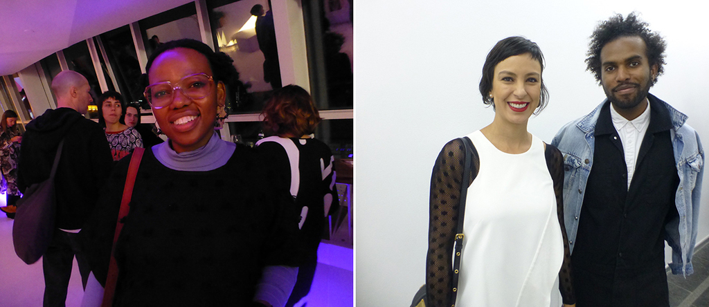 左：未来世代艺术奖候选人Dineo Seshee Bopape；右：未来世代艺术奖候选人Carla Chaim和EJ Hill.