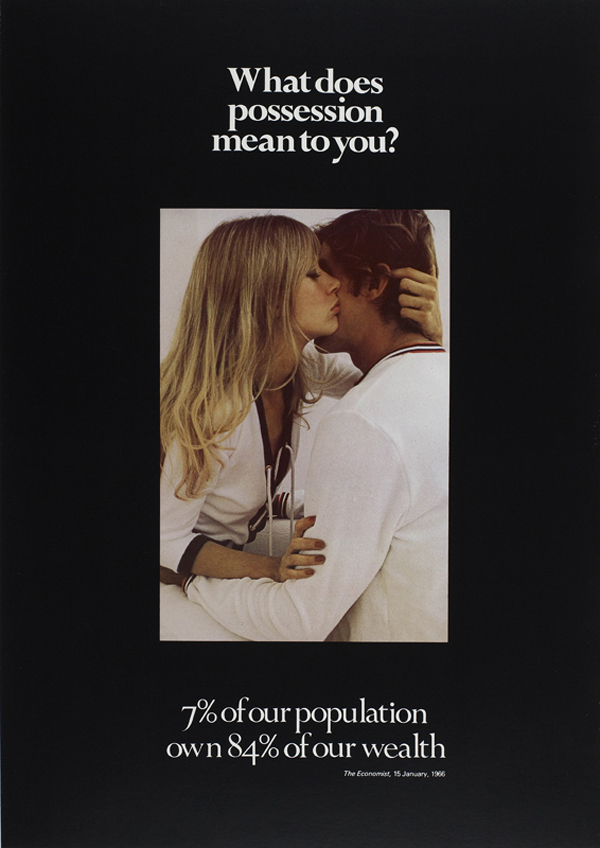 维克托·布尔金，《占有》，1976，duotone lithograph, 46 3⁄4 × 33 1⁄8".