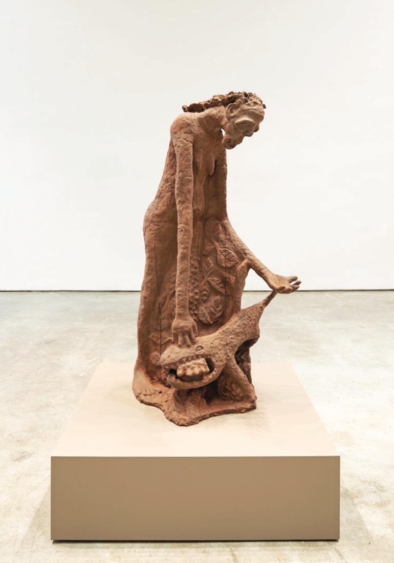 托马斯·勒巴（Thomas Leba），《有毒的奇迹》，2015，巧克力， 193 × 57 × 86 cm.