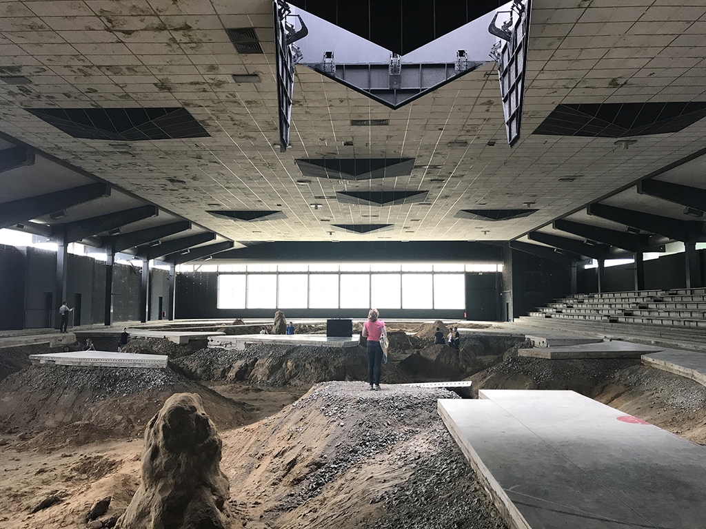 Pierre Huyghe在一个前溜冰场实施的作品《After Alive Ahead》（摄影：David Velasco）